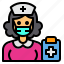 nurse, occupation, woman, avatar, hospital 
