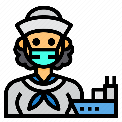 Sailor, avatar, occupation, woman, job icon - Download on Iconfinder