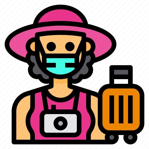 Tourist, avatar, occupation, woman, travel icon - Download on Iconfinder