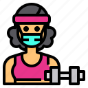trainer, avatar, occupation, woman, fitness