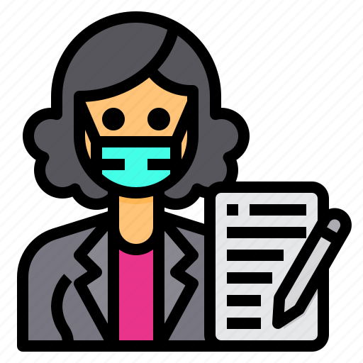 Writer, author, avatar, occupation, woman icon - Download on Iconfinder