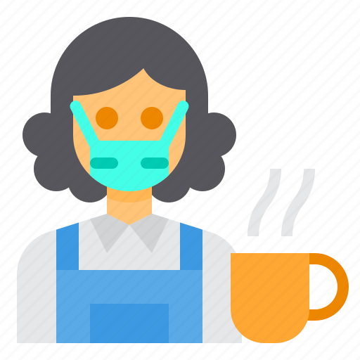 Barista, coffee, avatar, occupation, woman icon - Download on Iconfinder