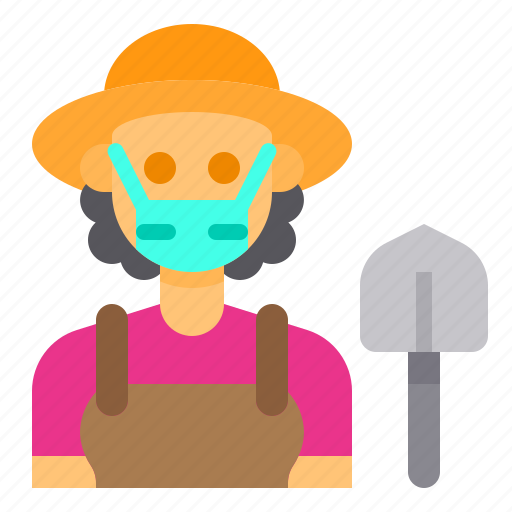 Farmer, gardener, avatar, occupation, woman icon - Download on Iconfinder