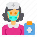 nurse, occupation, woman, avatar, hospital