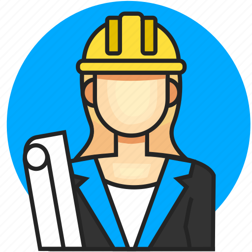 Architect, avatar, job, profession, woman icon - Download on Iconfinder