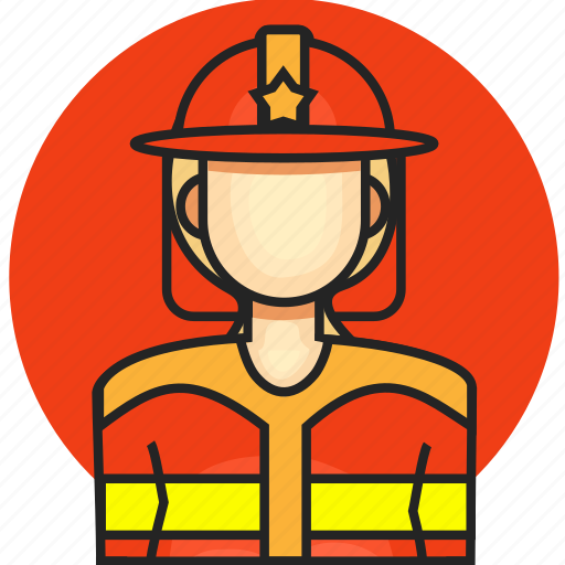 Avatar, fireman, job, profession, woman icon - Download on Iconfinder