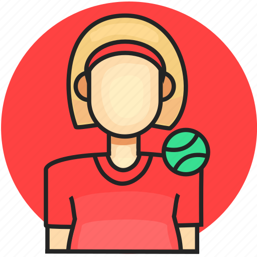 Athlete, avatar, job, profession, woman icon - Download on Iconfinder