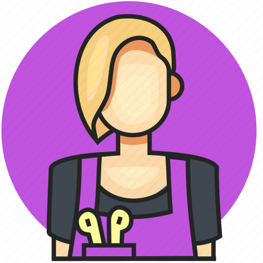 Avatar, hair stylist, job, profession, woman icon - Download on Iconfinder