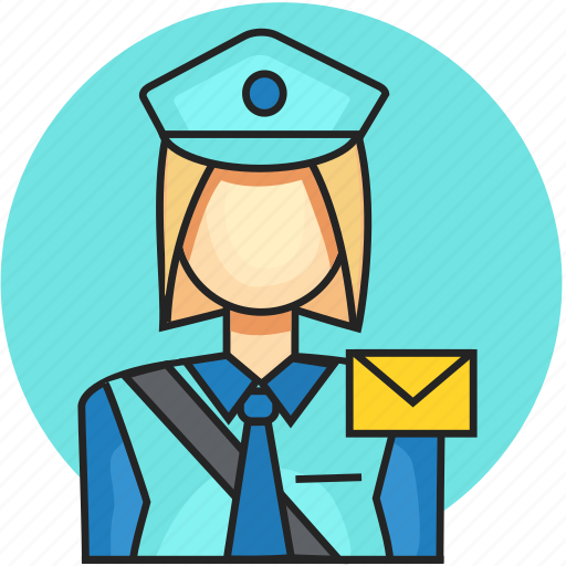 Avatar, job, postman, profession, woman icon - Download on Iconfinder