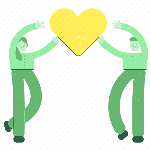 Man, relationships, couple, woman, heart, valentine, love illustration - Download on Iconfinder