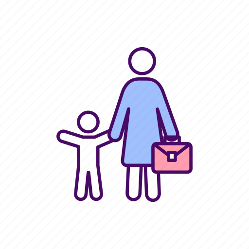 Mother, child, maternity, businesswoman icon - Download on Iconfinder