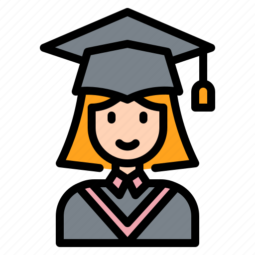 Woman, education, graduate, diploma, graduation, study icon - Download on Iconfinder
