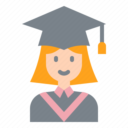 Woman, education, graduate, diploma, graduation, study icon - Download on Iconfinder