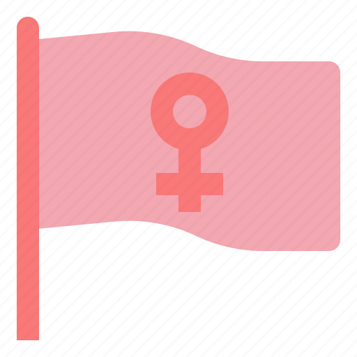 Woman, flag, womens, day, activist, actism, rally icon - Download on Iconfinder