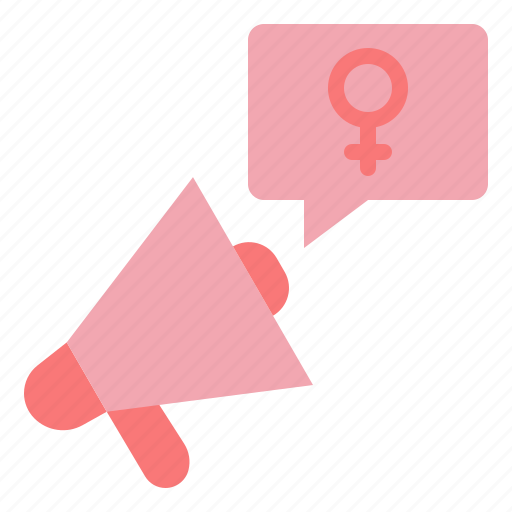 Activist, magaphone, annoucement, loudspeaker, feminist, feminism, protest icon - Download on Iconfinder