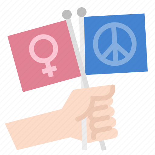 Peace, feminine, feminism, feminist, charity, peaceful, peace sign icon - Download on Iconfinder
