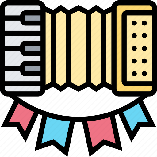 Accordion, musical, instrument, retro, performance icon - Download on Iconfinder