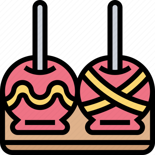 Caramelized, apple, dessert, candy, toffee icon - Download on Iconfinder