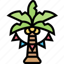 palm, tree, tropical, plant, nature