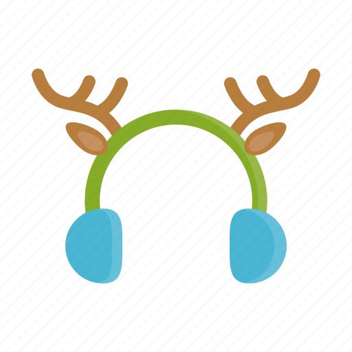 Christmas, earmuffs, reindeer, rudolf, winter, xmas icon - Download on Iconfinder