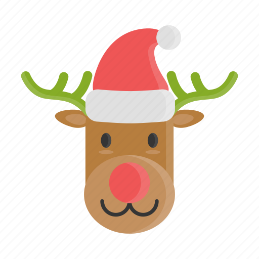 Christmas, hat, reindeer, rudolf, xmas icon - Download on Iconfinder