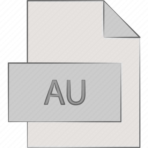 Au, audio, extension, file, format icon - Download on Iconfinder