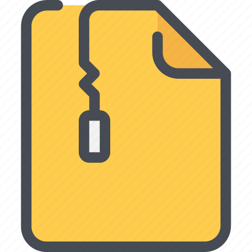 Document, file, paper, zip icon - Download on Iconfinder