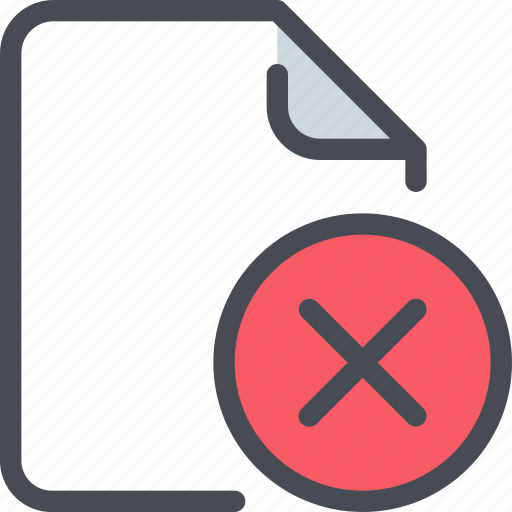 Document, file, paper, remove icon - Download on Iconfinder