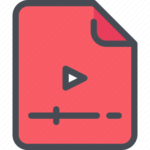 Document, file, media, movie, paper, video icon - Download on Iconfinder