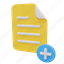 add, file, format, plus, document, folder, new 