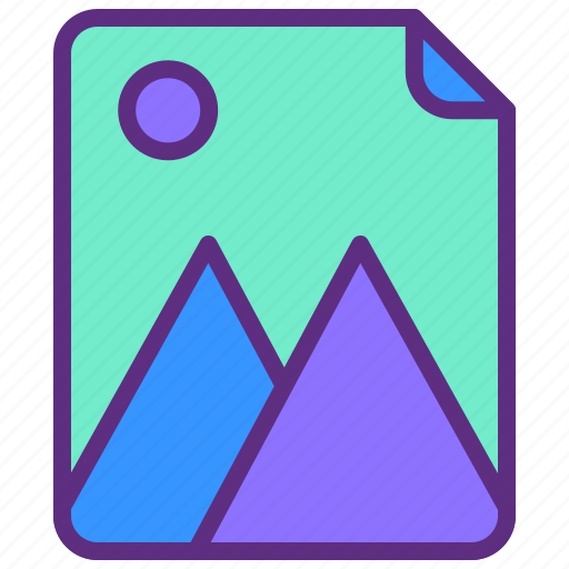 File, image, mountain, photo, picture icon - Download on Iconfinder