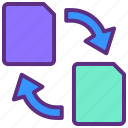 arrow, convert, document, export, file