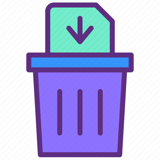 Bin, delete, file, permanently, trash icon - Download on Iconfinder