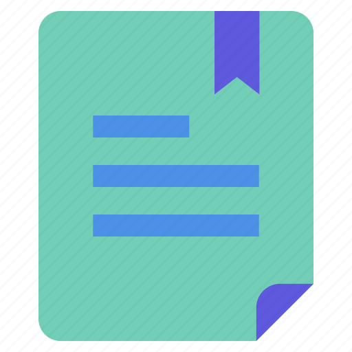 Bookmark, document, files, important, paper icon - Download on Iconfinder