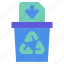 arrow, bin, file, recycle, trash 