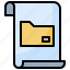 document, file, folder 