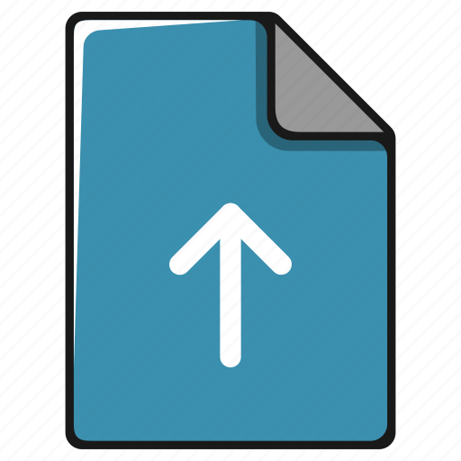 Arrow, documents, extension, file, up, upload icon - Download on Iconfinder