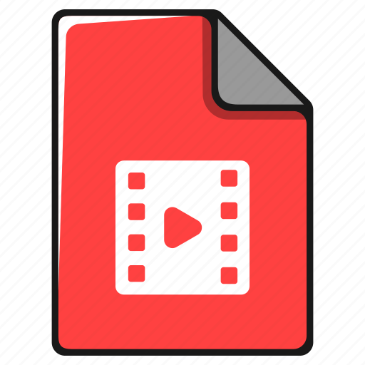 Documents, file, film, media, movie video, player icon - Download on Iconfinder