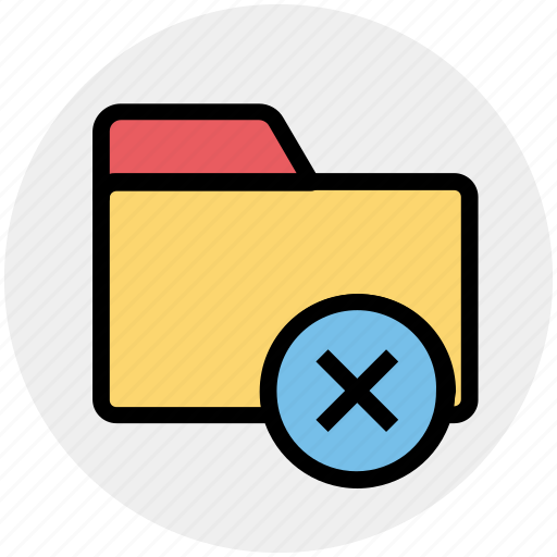 Close, cross, delete, delete folder, folder, remove icon - Download on Iconfinder