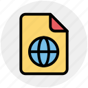 document, file, form, globe, interface, world