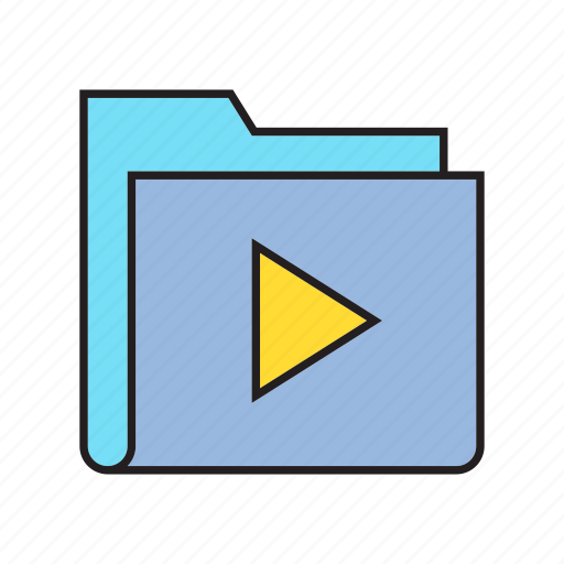 Archive, content, media, play, save, storage, video icon - Download on Iconfinder