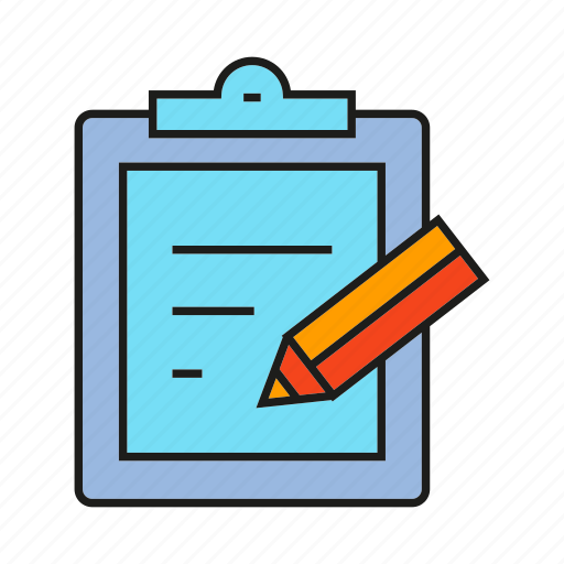 Clipboard, data, note, office, paper, pencil, writing icon - Download on Iconfinder