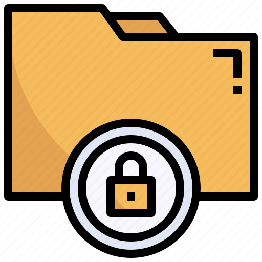 Locked, encrypted, security, folder, file icon - Download on Iconfinder