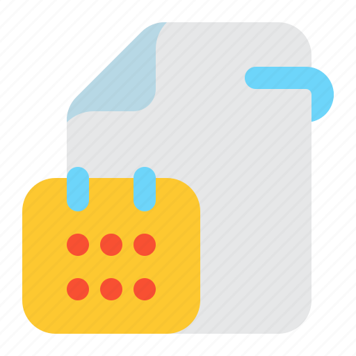File, document, appointment, calendar, schedule icon - Download on Iconfinder