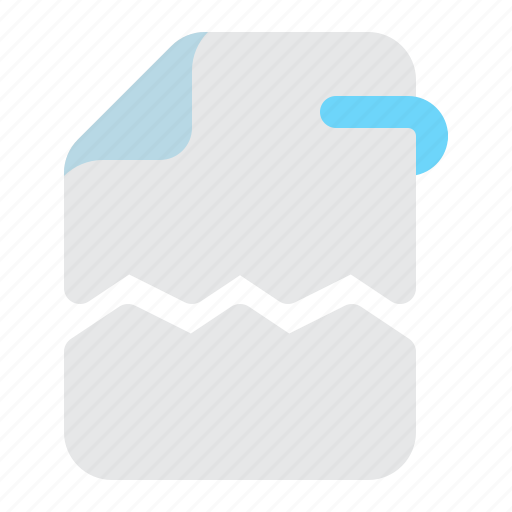 File, document, broken, torn, paper icon - Download on Iconfinder