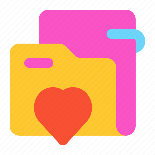 File, document, data, folder, love icon - Download on Iconfinder