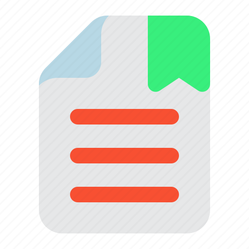 File, document, favorite, bookmark, page icon - Download on Iconfinder