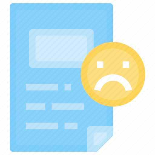Archive, document, emoji, file, paper, sad icon - Download on Iconfinder