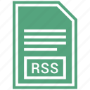 document, extension, file format, rss 