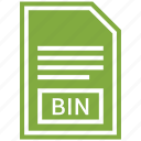bin, document, extension, file format 